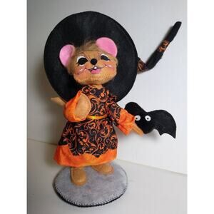 Annalee Mouse Witch Artist Doll Halloween 8-Inch Handcrafted 2017